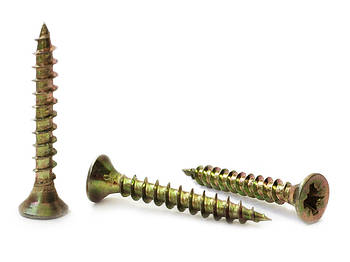 Шуруп по дереву універсальний жовтий 2,5 х 10 мм (1000 шт.)