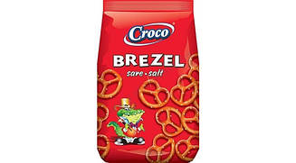 Кренделики ніжні та хрусткі солоні brezel 80 г TM Croco Румунія
