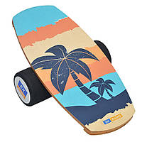 Балансборд Ex-board Summer Orange чорний валик 16 см литий (ex006-1)