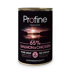 ТЕРМІН 02.2025!!! Консерви для собак Profine Salmon & Chicken (з лососем та куркою) 400 г