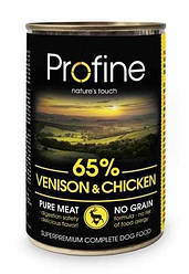 ТЕРМІН 02.2025!!! Консерви для собак Profine Venison & Chicken (оленина і курка) 400 г