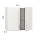 Кухонний шафа навісний (модуль) з глухими фасадами з пластику на основі МДФ (80х31х73 см), фото 2