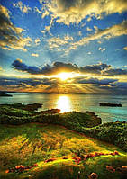 Алмазная Мозаика SHLab Рассвет над Морем Набор Вышивки Камнями SH-18394 30x40 см (Полная Выкладка)