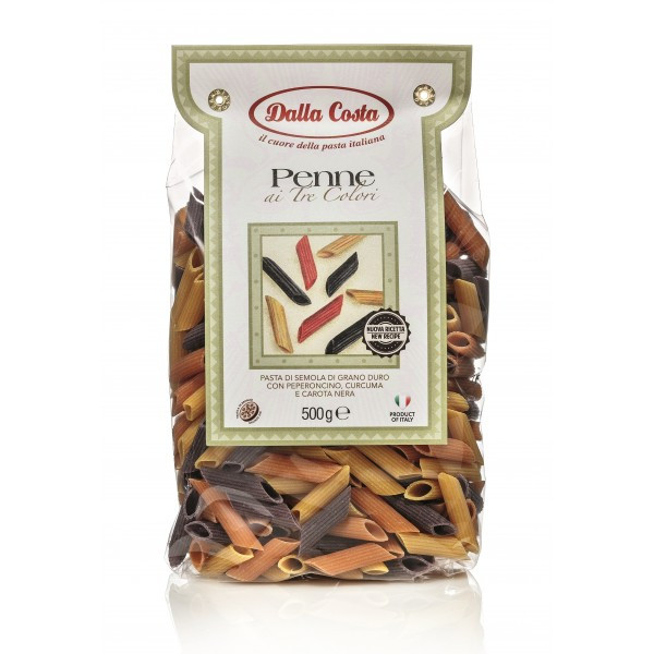 DALLA COSTA Penne tricolor (чилі, куркума, морква)