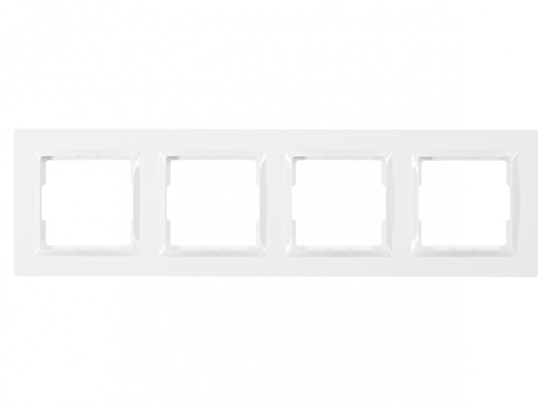 Рамка 4-тя горизонтальна Luxel JAZZ (9024) біла