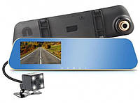 Відеореєстратор дзеркало на дві камери VEHICLE BLACKBOX DVR DV460 с камерой заднего вида