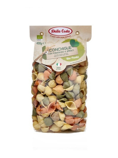 DALLA COSTA Conchiglie (шпинат, буряк, куркума, морква)