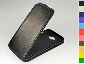 Відкидний чохол з натуральної шкіри для Samsung Galaxy J5 2015 J500H