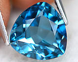 Натуральний топаз London Blue 3,19Сt. 9×9×5,4 mm, фото 2