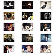 Набір вінілових наклейок стикерів Аніме Зошит Смертікербомбінг на автотелефон ноутбук 30 шт., фото 3