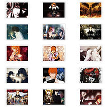 Набір вінілових наклейок стикерів Аніме Зошит Смертікербомбінг на автотелефон ноутбук 30 шт., фото 4