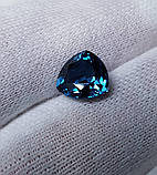 Натуральний топаз London Blue 3,19Сt. 9×9×5,4 mm, фото 3