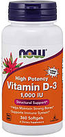 Now Foods Vitamin D-3 1000 IU 360 гелевых капсул