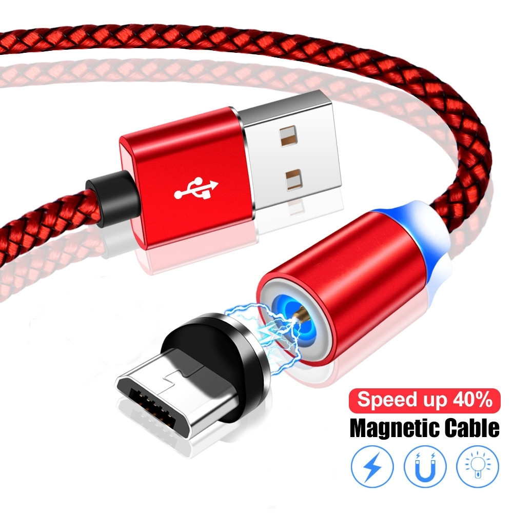 Магнітний кабель MICRO USB RED Магнитный кабель