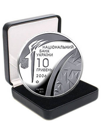 Срібна монета НБУ "Зимові Олімпійські ігри 2006", фото 2