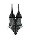Мереживне боді зі стразами Victoria's Secret VERY SEXY Unlined Teddy, Чорне S, фото 3