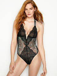 Мереживне боді зі стразами Victoria's Secret VERY SEXY Unlined Teddy, Чорне S