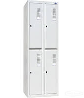Шкаф одежный металлический ШОМ-400/2-4