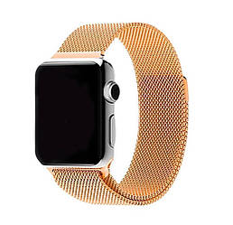 Ремінець STR Milanese Loop Band для Apple Watch iWatch 38 mm Gold