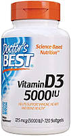 Доктор бест витамин Д3 Doctor's Best Vitamin D3 5000 IU 720 гелевых капсул