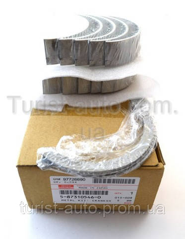 Вкладиші 0,25 корінні комплект + півкільця 4HG1, 4HG1T, Богдан