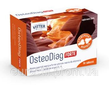 OSTEODIAG FORTE кальцій, вітамін Д, вітамін К2. 90таб VITTER BLUE для зміцнення кісток