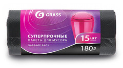Мішок для сміття Grass в рулонt 180л (90*110) 10шт PP-0025