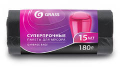 Мішок для сміття Grass в рулонt 180л (90*110) 10шт PP-0025