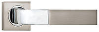 Ручка дверная BELEK на розетке А02 матовый никель хром (22 07) SIBA A48 0 22 07 55x55