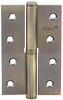 Петля стальная узкая 100 мм 1BB античная бронза AB, права SIBA 1BB 4"x2.5"x2.5мм FHP L АВ