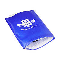 Автомобильный скребок с перчаткой Wellamart (синий)