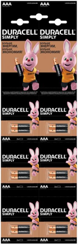 Батарейка Duracell Basic AAA/LR03 BL 12шт (2штх6) відривний