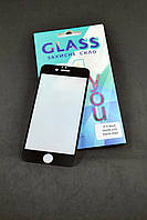 Защитное стекло iPhone 7+ / 8+ Matte with Matte edge Black 4you