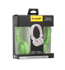 Bluetooth навушники Tymed TM-001 (MP3 плеєр та FM радіо) Green