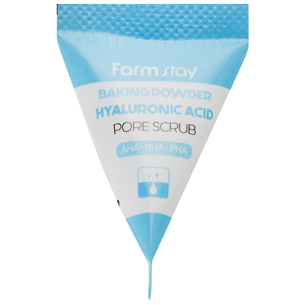 Скраб для обличчя з содою і гіалуроновою кислотою Farmstay Baking Powder Hyaluronic Acid Pore Scrub 1 шт * 7г