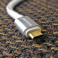 MicroUsb кабель Voxlink під шкіру 20 см White
