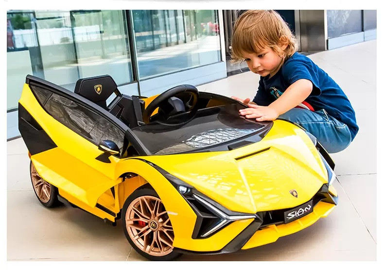 Дитячий електромобіль Lamborghini (2 мотори по 30W, USB, TF) Bambi M 4530EBLR-6 Жовтий