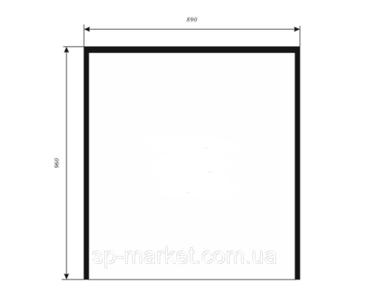 Скло заднє CAT 8Y-7261, 164-1303 Скло заднє верхнє CAT 416D, 424D, 428D, 432D, 438D, 442D, 446D, фото 1