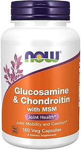 Now Foods Glucosamine Chondroitin MSM 180 капсул