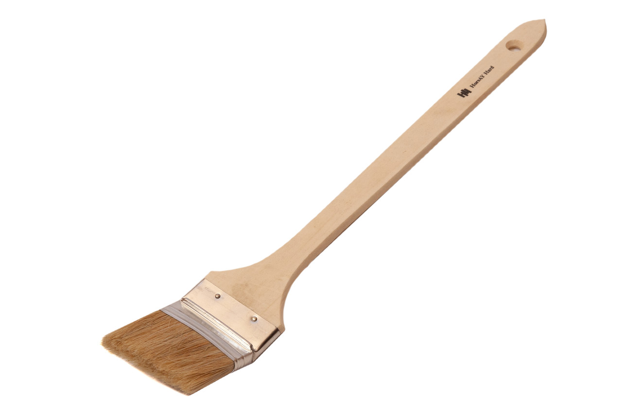 Радіаторний пензель з натуральною щетиною і дерев'яною ручкою (2,5″) HorsAY Hard
