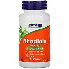 Родіола рожева NOW Foods "Rhodiola" 500 мг (60 капсул)