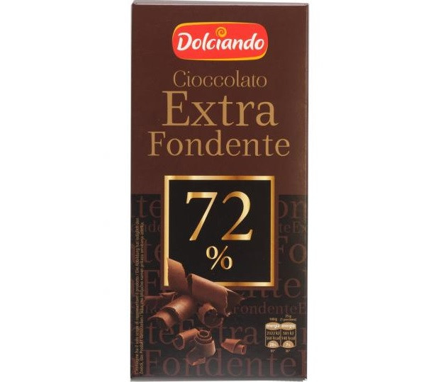 Шоколад чорний Dolciando Cioccolato Extra Fondente 100 г Італія