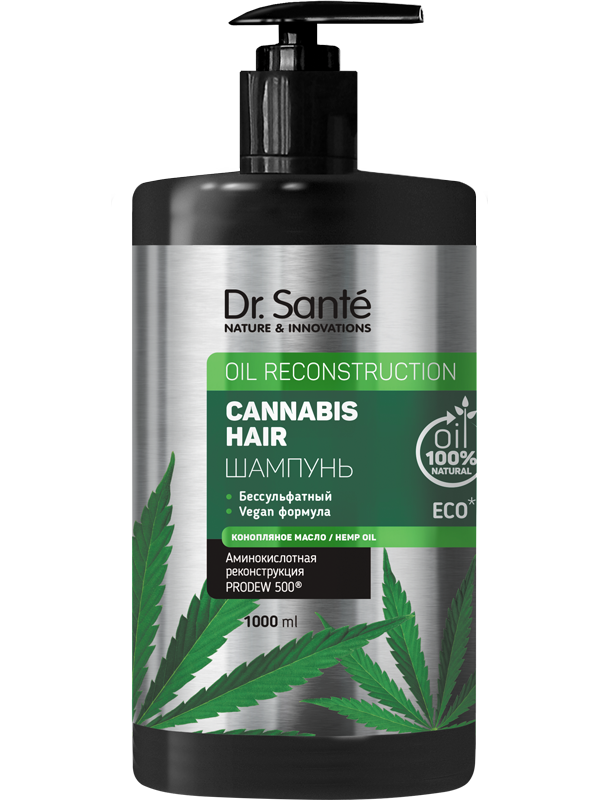 Шампунь для волосся 1000 мл Dr.Sante Cannabis Hair