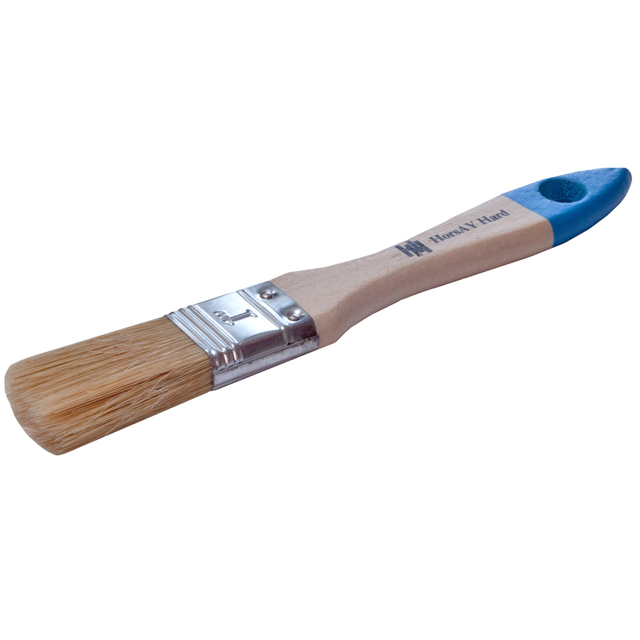 Флейцевий Пензель для фарб, змішаний ворс, Дерев'яна ручка (1″) HorsAY Hard