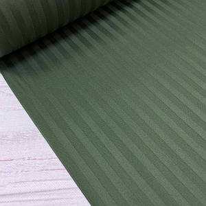 Сатин 100% бавовна (ТУРЕЧЧИНА шир. 2,4 м) Stripes колір зелений ВІДРІЗ (0,6*2,4)