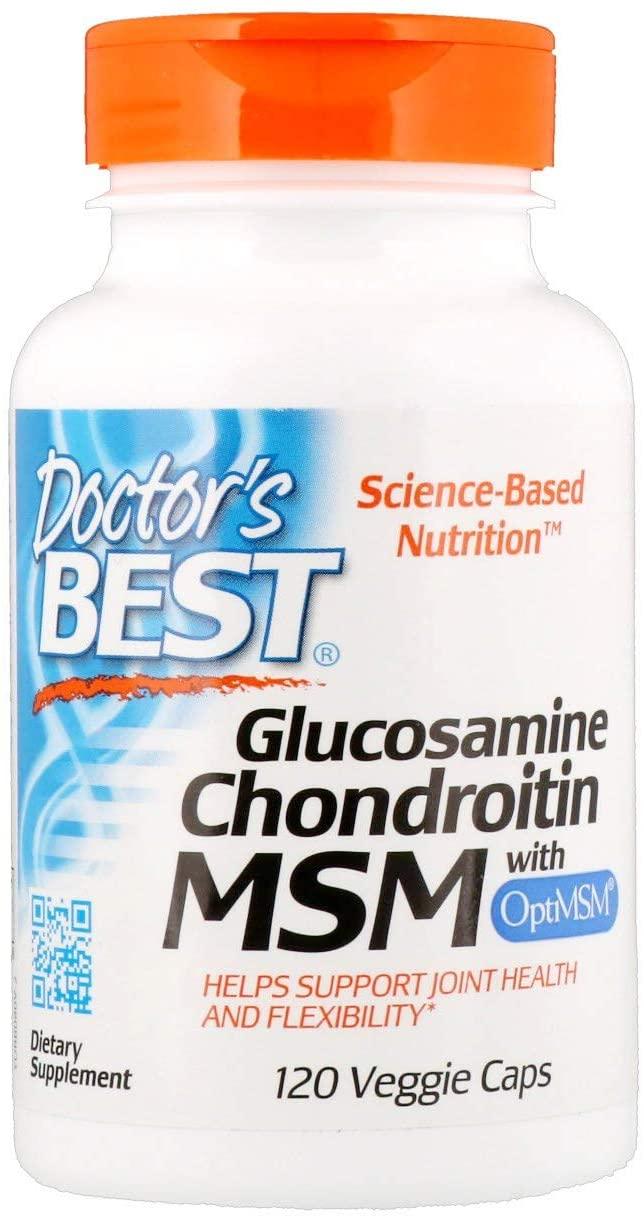 Комплекс для суглобів і зв'язок Doctor's Best Glucosamine Chondroitin MSM 120 капсул