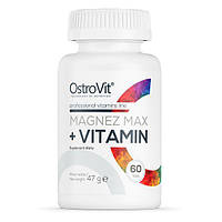 Витамины и минералы OstroVit Magnez MAX + Vitamin, 60 таблеток