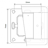 Бездротовий перемикач з 2 кнопками Heatit Z-Push Button 2, фото 6