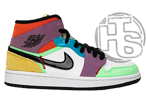 Жіночі кросівки Air Jordan 1 Retro SE Mid Multicolor CW1140-100 36