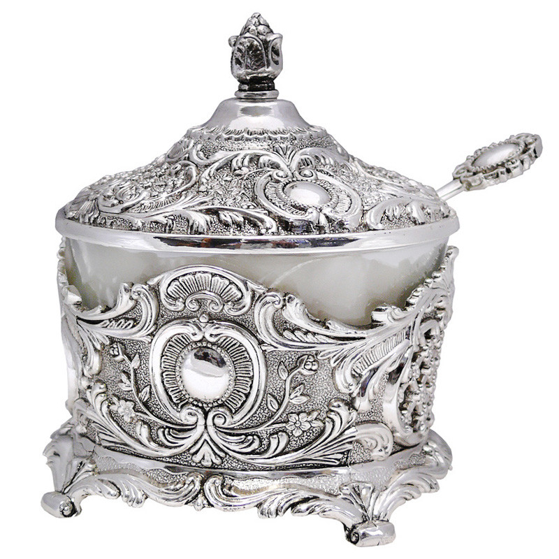 Цукорниця з ложкою, h-11 см, d-8,9 см (466-1275), фото 1